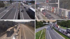 Kamion na D1 srazil člověka, který měnil kolo. Utvořila se dlouhá kolona