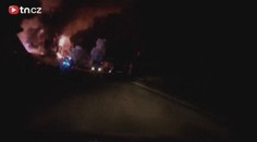V Hrušovanech u Brna vzplála trafika. Hořela i sousední stodola