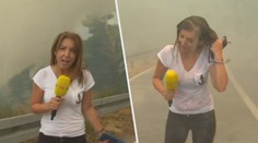 VIDEO: Nečekaný útok z nebes. Reportérka dostala nechtěnou sprchu
