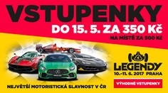 LEGENDY - Výhodné vstupenky za 350 Kč jen do 15.5.! Na místě za 500 Kč.