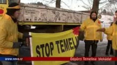 VIDEO: Odpůrci Temelína: blokáda!