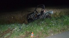 Opilec převrátil čtyřkolku na střechu a zranil čtyři lidi