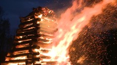 Pálení čarodějnic zachytila družice. Snímek ukazuje, kde hořelo nejvíc ohňů