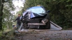 Hrozivé FOTO: Podívejte se, jak opilý taxikář sešrotoval auto