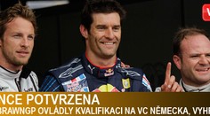Dominance Red Bullu a BrawnGP potvrzena, kvalifikaci vyhrál Webber