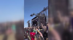 VIDEO: Horor na festivalu. Na lidi během koncertu spadl jeřáb s kamerou