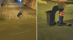 Muž táhl Brnem popelnici plnou kradených věcí, vydával se za popeláře