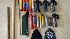 Slovenská policie úřadovala. Fanouškům před finále poháru zabavila i mačetu
