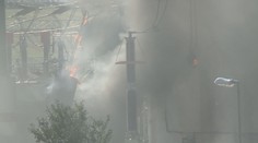 VIDEO: Požár v areálu rozvodné stanice