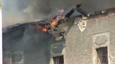 VIDEO: V centru Břeclavi shořel čtyřpatrový dům