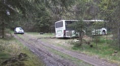 V lese u hranic s Německem našli opuštěný autobus!