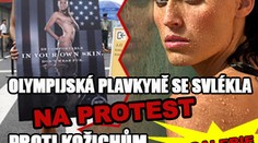 Olympijská plavkyně se svlékla na protest proti kožichům