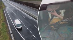 Řidič si šňupl na dálnici. Policie zdrogovaného šoféra dopadla