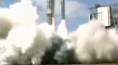 Raketa se po startu změnila v "ohnivý déšť"