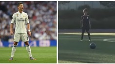 Jde v jeho stopách. Malý Ronaldo pálí jako táta, okoukal už i postoj!