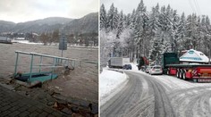 Na východě Česka stoupaly hladiny řek, ČHMÚ varuje před dalším sněžením