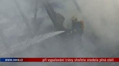 VIDEO: Vypalování trávy: shořela celá stodola plná obilí