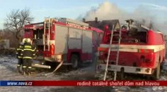 VIDEO: Rodině totálně shořel dům nad hlavou, škoda přes dva miliony