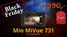 Mio Black Friday: RADARY ZDARMA a 23% sleva na autokameru MiVue 731