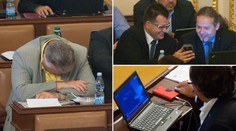 Tak PRACUJÍ POSLANCI: Spánek, zábava a trochu surfování...