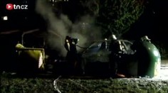 Rusovi někdo zapálil luxusní BMW na barrandovském sídlišti