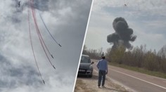 VIDEO: Stíhačky se srazily během show. Piloti se museli katapultovat