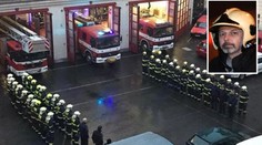 FOTO: Hasiči v celé zemi dnes uctili památku mrtvého kolegy