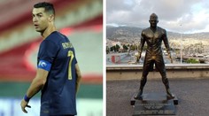 Vandal zapálil sochu Cristiana Ronalda. Přidal děsivý vzkaz, ze kterého mrazí
