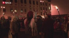 VIDEO: Svatý Martin sníh nepřivezl. V Jihlavě jej ale slíbil!