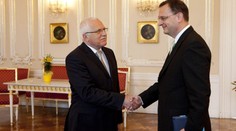 Václav Klaus si pozval na jednání Petra Nečase