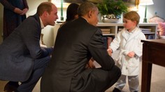 Princ George přivítal Obamu v pyžamu! Mohl zůstat déle vzhůru