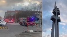 Hasiči evakuovali Žižkovskou věž. Vyhlásili druhý stupeň požárního poplachu