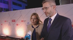 Danuše Nerudová přijíždí na debatu do televize Nova