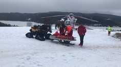 Netradiční zásah: Lyžařka zakopla v restauraci, letěl pro ni vrtulník