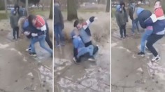 Rány pěstí, házení o zem! Drsnou bitku dětí si ostatní pobaveně natáčeli
