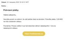 Pošta varuje: pozor na podvodné e-maily, vytáhnou z vás peníze!
