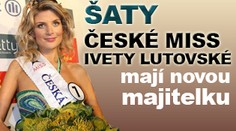 Šaty České Miss Ivety Lutovské koupil muž