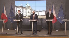 Tisková konference vlády po jednání o pracovní karanténě