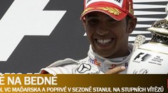 F1: V Maďarsku vládl Hamilton a poprvé vystoupil na stupně vítězů