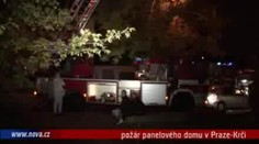 VIDEO: V krčském paneláku hořelo, zavinily to svíčky