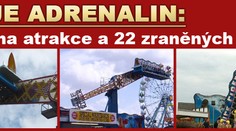 Porucha atrakce zranila 22 lidí