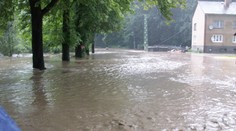 Řeka Kamenice kulminuje