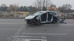 Kolaps dopravy v Českých Budějovicích. Při nehodě zemřela řidička