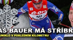 STŘÍBRO! Bauer po infarktovém běhu přišel o zlato až v závěru
