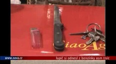 VIDEO: Lupič-amatér přepadl benzínku, s osmi tisíci jej dopadla policie