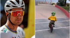 Parádní technika. Sagan junior na kole válí, čeká ho hvězdná kariéra?