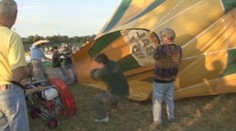 Ohňová show a horkovzdušné balony. Podívejte se