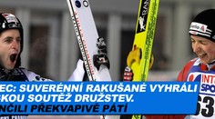 Rakušané vyhráli na MS skokanskou soutěž družstev, Češi skončili překvapivě pátí