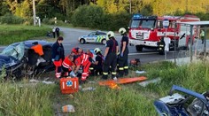 Tragická nehoda na Vimpersku: Mladý muž zemřel, druhý je zraněný