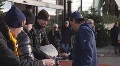 NHL Global Series vzala Švédsko útokem. Fanoušci čekali v mrazu na podpis